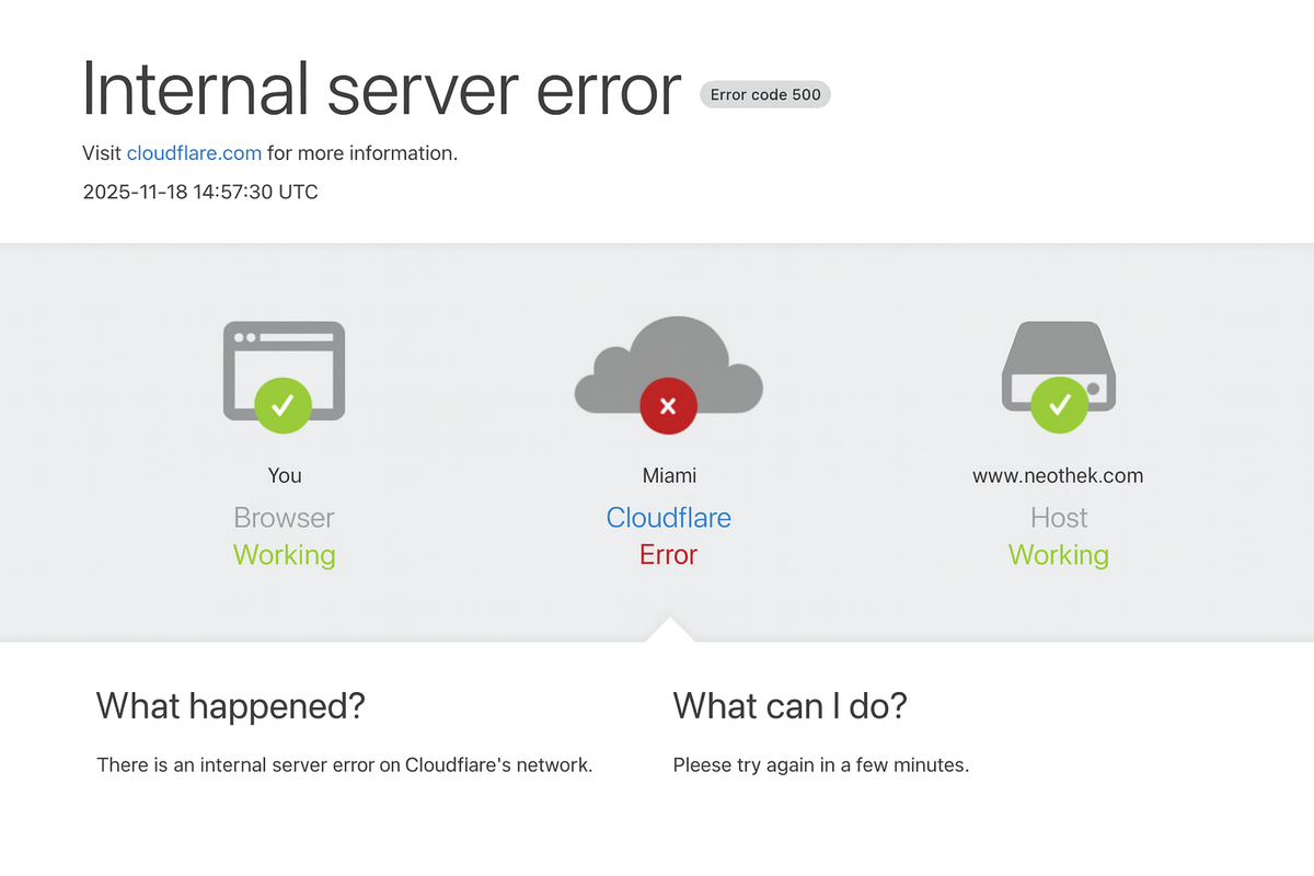 Falla global de Cloudflare: servicios vuelven de forma paulatina tras “apagón” en Internet