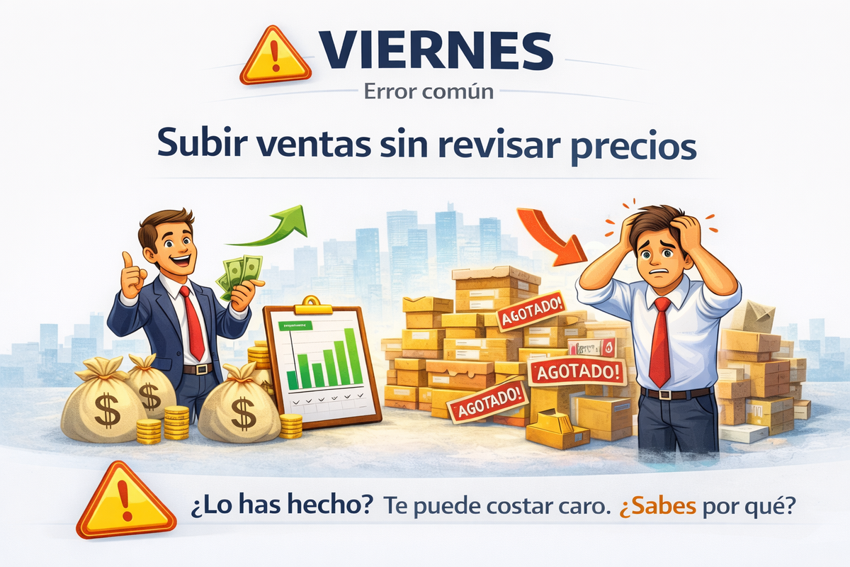 ⚠️ VIERNES – Error común Subir ventas sin revisar precios
