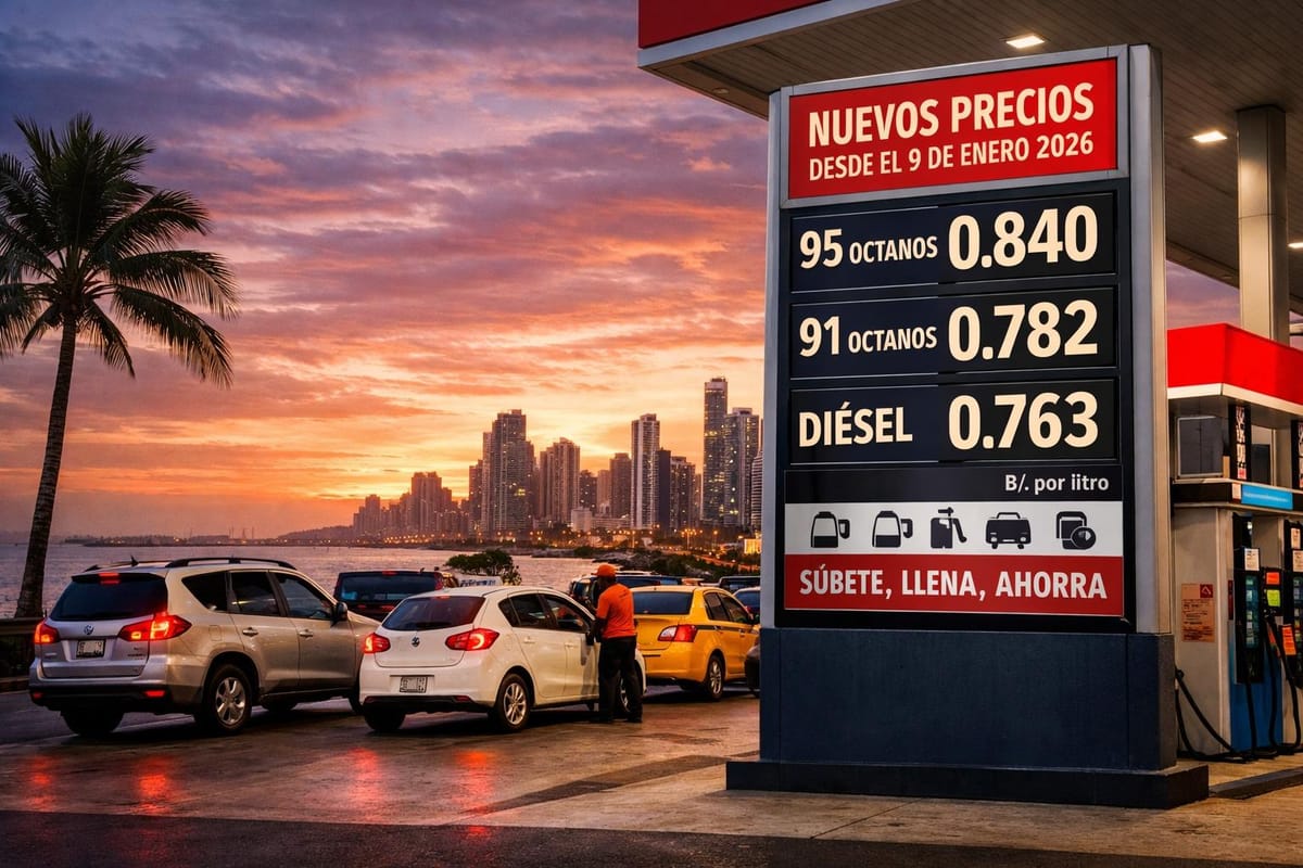 Combustible: Nuevos Precios de Gasolina y Diésel en Panamá