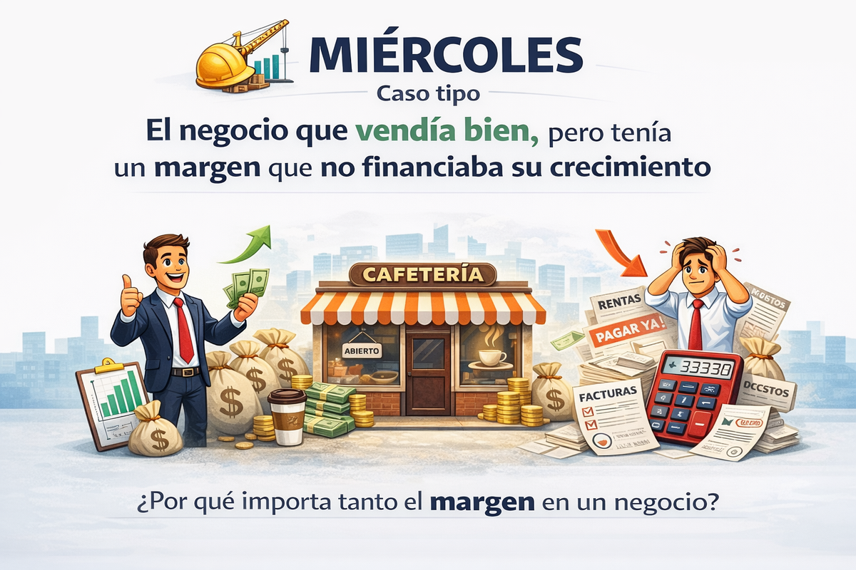 🏗️ MIÉRCOLES – Caso tipo El negocio que vendía bien, pero tenía un margen que no financiaba su crecimiento