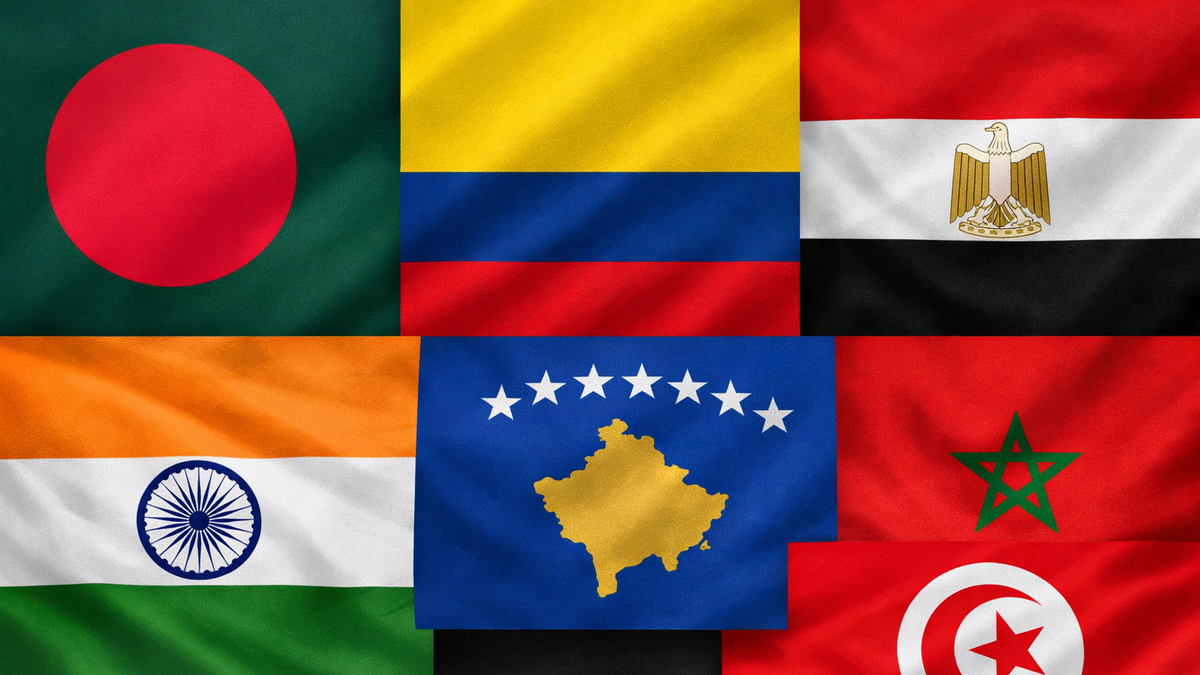 Bangladesh, Colombia, Egipto, India, Kosovo, Marruecos y  Túnez: países seguros de origen en la UE