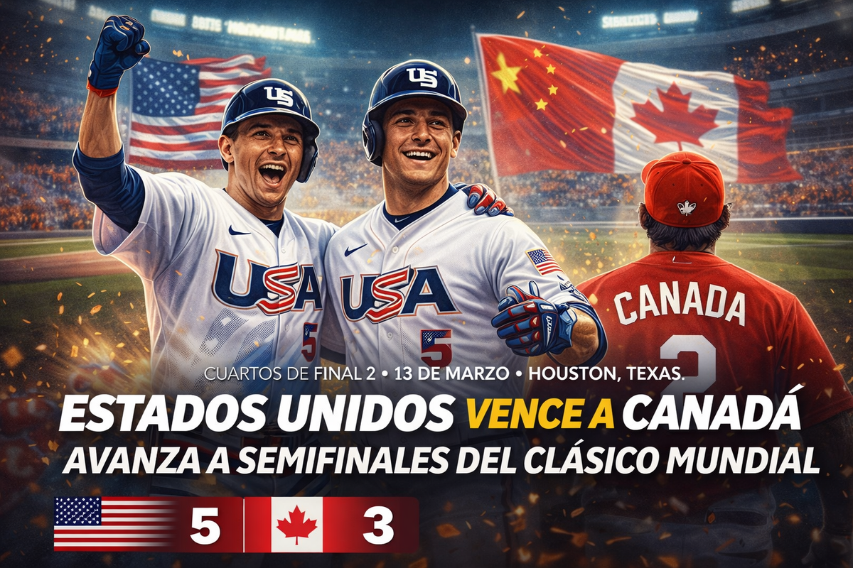 EE.UU. vence 5-3 a Canadá y enfrentará a R.D. en semifinal del Clásico Mundial