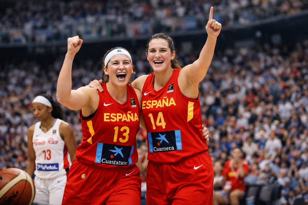 España clasifica al Mundial 2026 tras vencer 91-52 a Puerto Rico