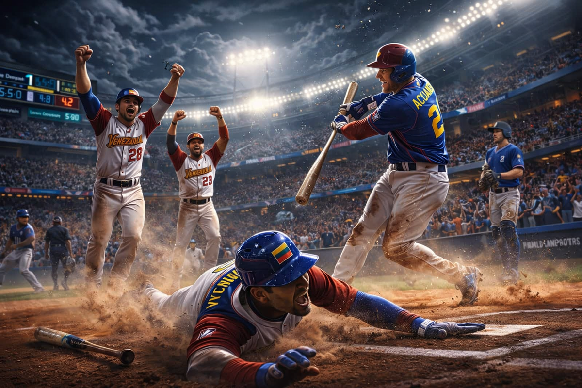 Venezuela remonta a Italia y va a su primera final del WBC