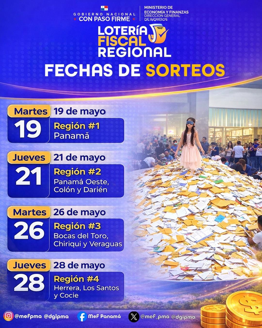 Lotería Fiscal: MEF lanza sorteos regionales en mayo