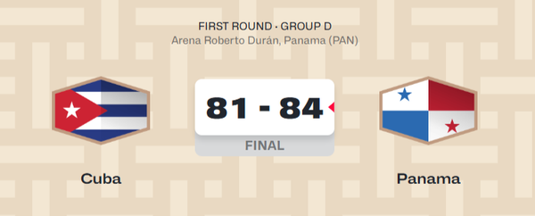 Panamá frena a Cuba y suma primer éxito en la ventana de FIBA 2026