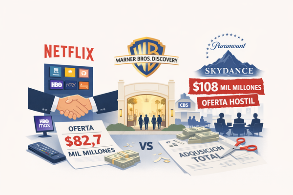 Empleados de Warner Bros. Discovery respaldan oferta de Netflix frente a compra total de Paramount