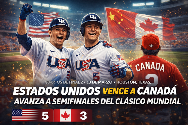 EE.UU. vence 5-3 a Canadá y enfrentará a R.D. en semifinal del Clásico Mundial