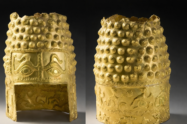 Recuperan casco de oro de 2,500 años robado de museo en Países Bajos